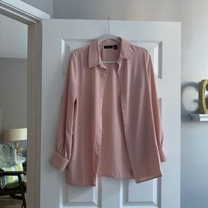 Halogen Baby Pink Button Down Shirt Nordstrom